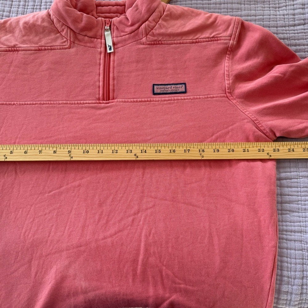 Vineyard Vines Coral Pink and Slate Blue Quarter-Zip Sweatshirts - Picture 14 of 16